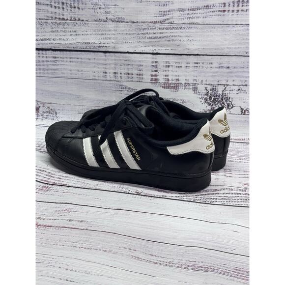 Adidas Superstars ADv Shoe Sz 7 men/9 woman Black / White 2016 NICE!! main image 4
